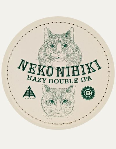 ねこにひきコースター | クラフトビール・地ビールの通販 ISEKADO(伊勢